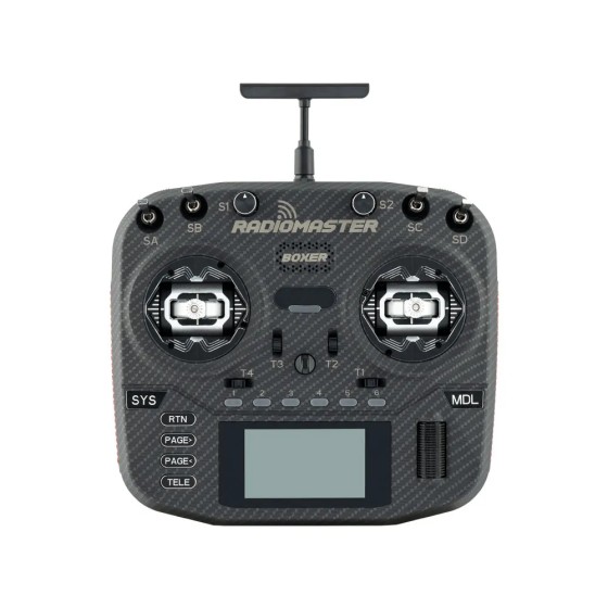 Wholesale Radiomaster Max Transmitter Remote Control Carbon Fiber Pattern Case With AG01Hall Gimbals CNC Buttons for RC Drone